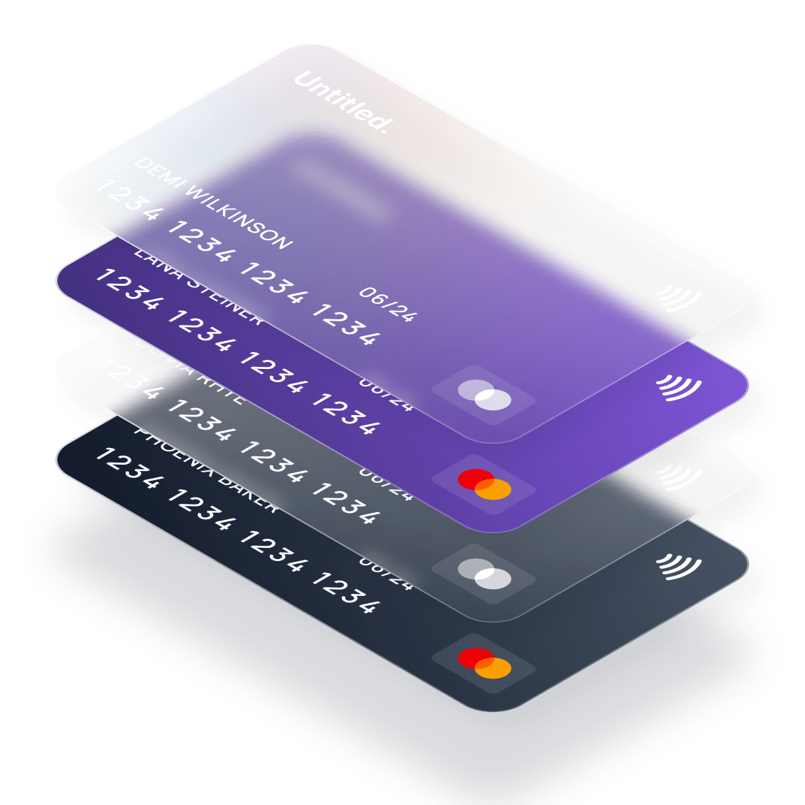 Credit card mockups